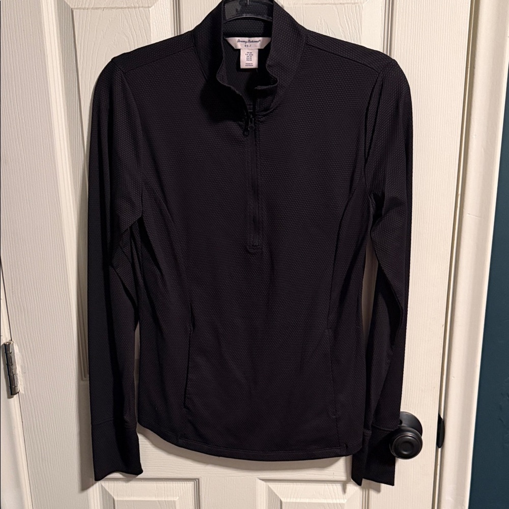 Tommy Bahama Women's Black Quarter-Zip Sweatshirt